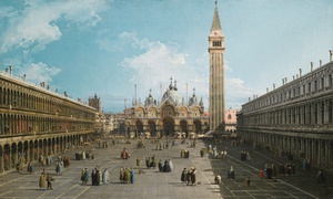 Reproduction oil paintings - Canaletto - A View of Piazza San Marco looking East towards the Basilica
