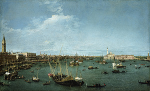 Canaletto, Bacino di San Marco, Venice, Painting on canvas
