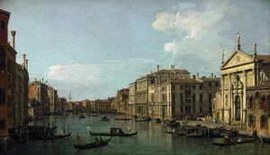 Canaletto, Grand Canal in Venice, Painting on canvas