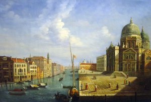 Canaletto, Grand Canal, Painting on canvas
