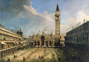 Canaletto, Piazza San Marco, Venice, Art Reproduction