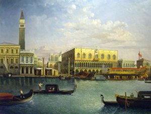 Reproduction oil paintings - Canaletto - The Basin Of San Marco On Ascension Day