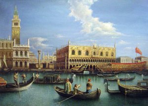 The Basin Of San Marco On Ascension Day, Canaletto, Art Paintings