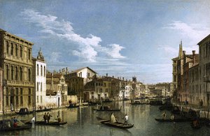 Reproduction oil paintings - Canaletto - The Grand Canal in Venice from Palazzo