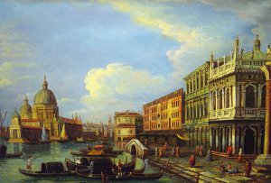 Reproduction oil paintings - Canaletto - The Molo-Looking West
