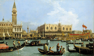 Canaletto, Venice, the Bacino di S. Marco on Ascension Day, Art Reproduction