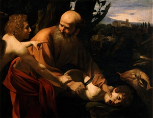 Caravaggio, Sacrifice of Isaac 2, Painting on canvas