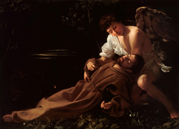 Saint Francis of Assisi in Ecstasy. The painting by Caravaggio