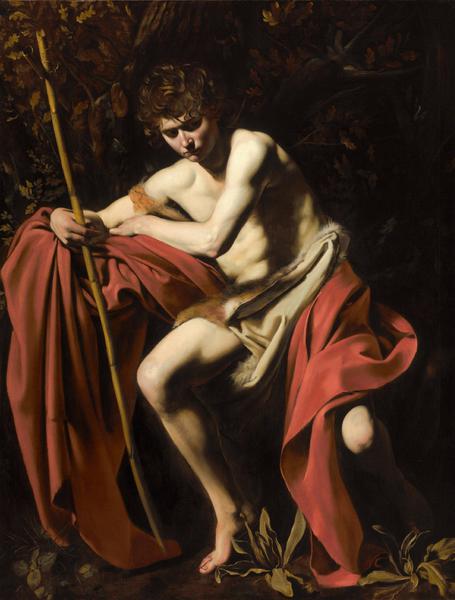 Saint John the Baptist in the Wilderness. The painting by Caravaggio