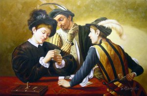 Reproduction oil paintings - Caravaggio - The Cardsharps