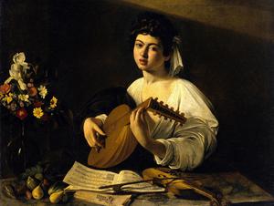 Caravaggio, The Lute Player, Painting on canvas