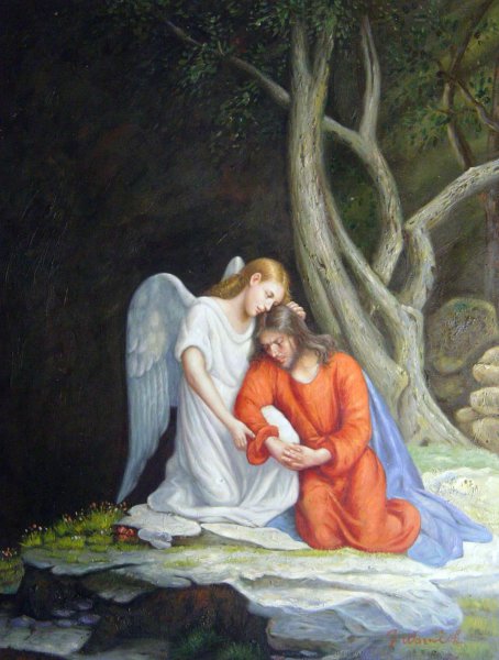 Christ In Gethsemane. The painting by Carl Heinrich Bloch