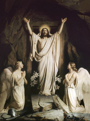 Carl Heinrich Bloch, Resurrection of Christ, Painting on canvas