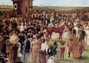 Carl Kahler, Derby Day, Painting on canvas