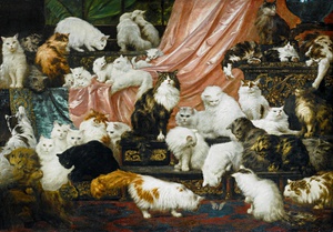 Carl Kahler, My Wife's Lovers, Painting on canvas