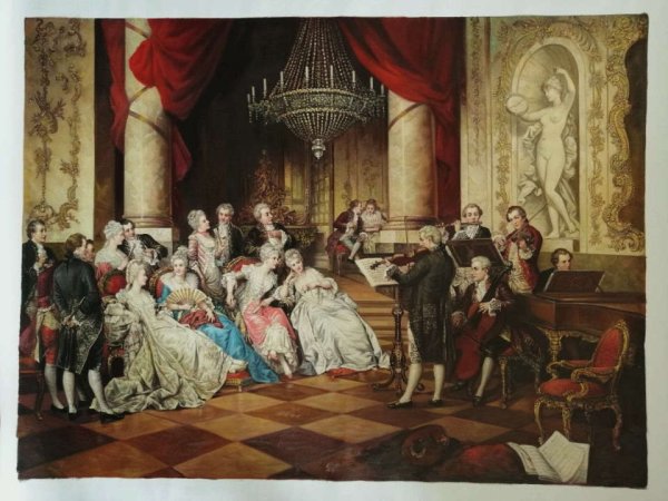 A Recital Oil Painting Reproduction