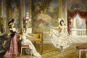 Famous paintings of Dancers: The Dancing Lesson