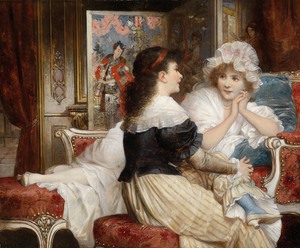 Carl Schweninger, Jr., Two Friends, Painting on canvas
