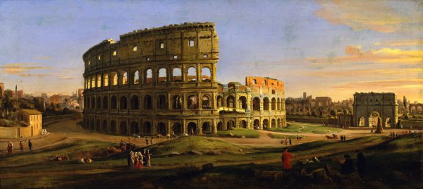 Galleria Sabauda at the Colosseum. The painting by Caspar van Wittel