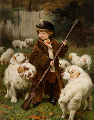 Reproduction oil paintings - Charles Burton Barber - The New Keeper