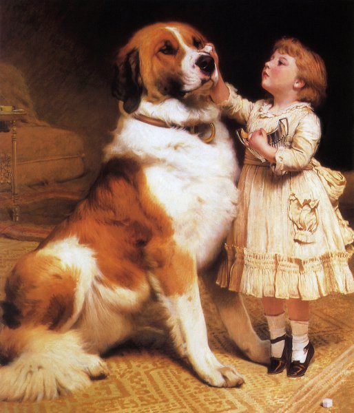 Trust. The painting by Charles Burton Barber