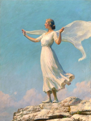 Reproduction oil paintings - Charles Courtney Curran - A South Wind