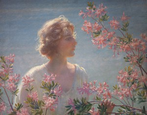 Reproduction oil paintings - Charles Courtney Curran - The Breath of the Wild Azalea