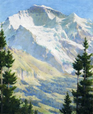 Charles Courtney Curran, The Jungfrau, Afternoon Sunlight, Art Reproduction