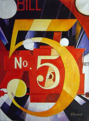 Reproduction oil paintings - Charles Demuth - A Figure 5 In Gold