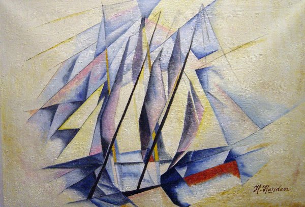 Sail In Two Movements. The painting by Charles Demuth