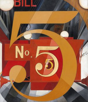 Charles Demuth, The Figure 5 in Gold, Art Reproduction