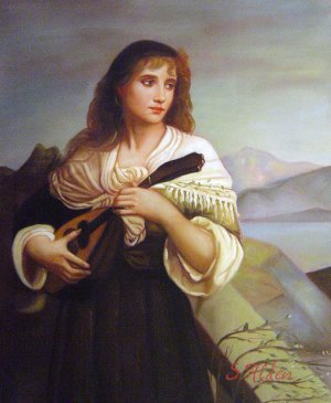 Reproduction oil paintings - Charles Edward Halle - Frencesca And Her Lute