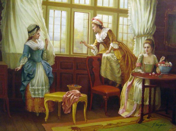 Fair Deceivers. The painting by Charles Haigh-Wood