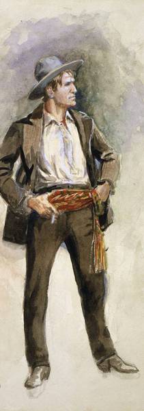Famous paintings of Men: Charles M. Russel, Self Portrait