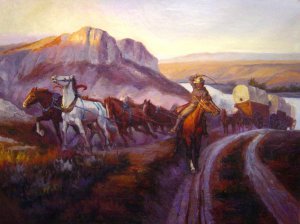 Reproduction oil paintings - Charles Marion Russell - Jerkline