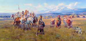 Reproduction oil paintings - Charles Marion Russell - Lewis and Clark Expedition