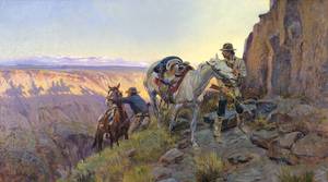When Shadows Hint Death , Charles Marion Russell, Art Paintings