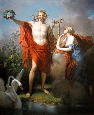 Reproduction oil paintings - Charles Meynier - Apollo, God of Light