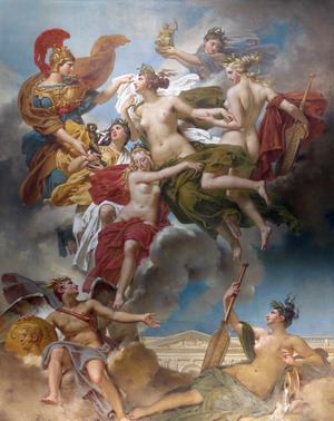 Charles Meynier, The Nymphs of Parthenope, Painting on canvas