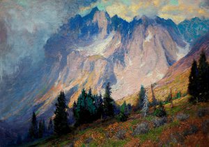 Charles Partridge Adams, Gathering Storm Near the San Juan Mountains, Painting on canvas