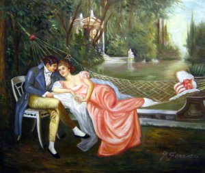 Reproduction oil paintings - Charles Soulacroix - Secret Liaison