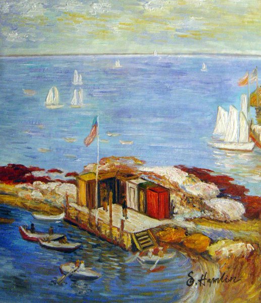 August Afternoon, Appledore. The painting by Childe Hassam