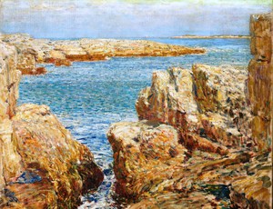 Childe Hassam, Coast Scene, Isles of Shoals, Painting on canvas