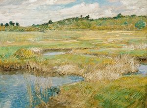 Childe Hassam, The Concord Meadow, Painting on canvas