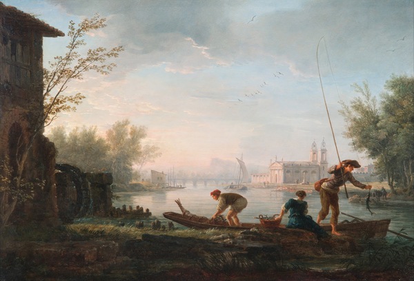 The Four Times of Day: Morning. The painting by Claude-Joseph Vernet