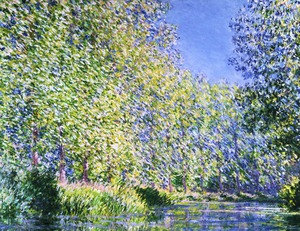 A Bend in the Epte River near Giverny Oil Painting by Claude Monet - Best Seller