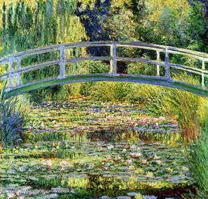 Claude Monet, A Japanese Bridge (The Water-Lily Pond), 1899, Painting on canvas