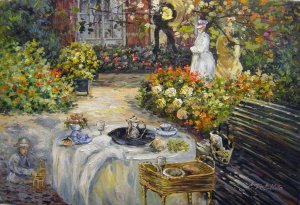 A Luncheon, Claude Monet, Art Paintings