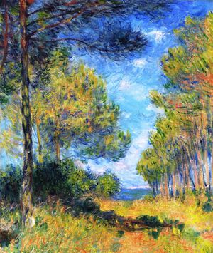 A Path at Varengeville, Claude Monet, Art Paintings