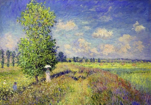 A Summer Day in the Poppy Field, Claude Monet, Art Paintings